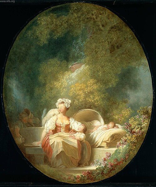 La Bonne mère, 1750, Jean-Honoré Fragonard