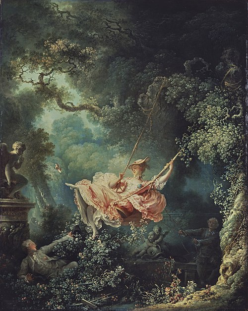 Les Hasards Heureux de l'Escarpolette, 1767, Jean-Honoré Fragonard