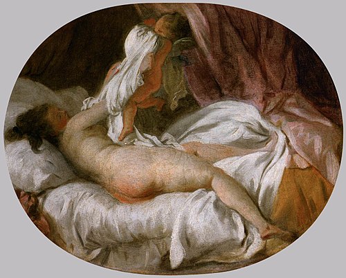 La Chemise retirée, 1770, Jean-Honoré Fragonard
