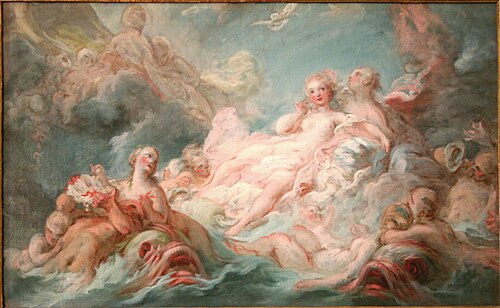 La Naissance de Vénus, 1753, Jean-Honoré Fragonard