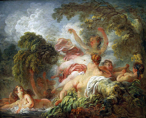 Les Baigneuses, 1765, Jean-Honoré Fragonard