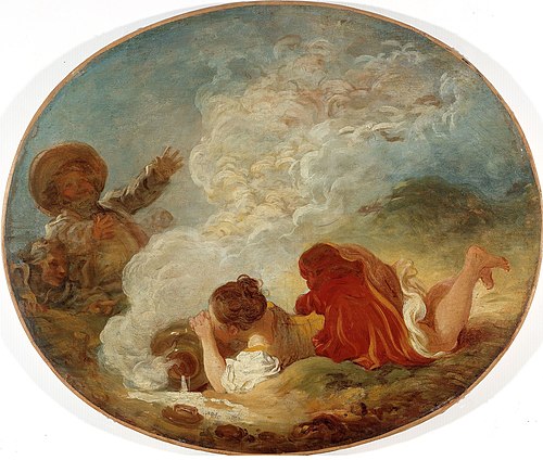 Perrette et le pot au lait, 1770, Jean-Honoré Fragonard