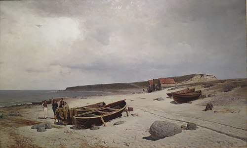 Beach at Jæren, 1882, Nicolai Martin Ulfsten