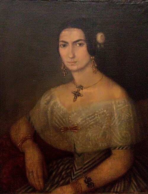 Portrait de femme, 1850, Anton Chladek
