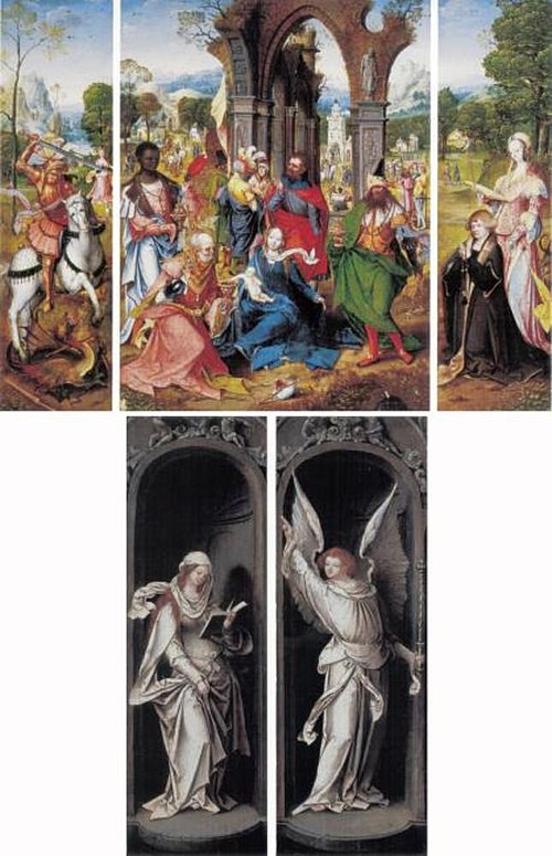 The Adoration of the Magi Triptych, 1511, Master of the Antwerp Adoration