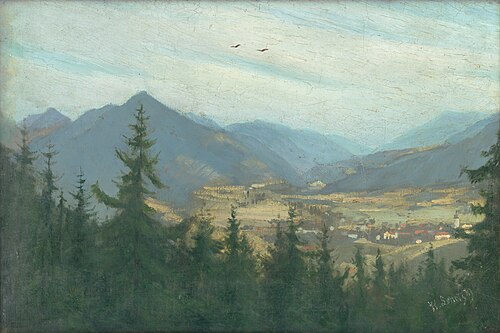 Ružomberok Landscape, 1906, Karol Miloslav Lehotský