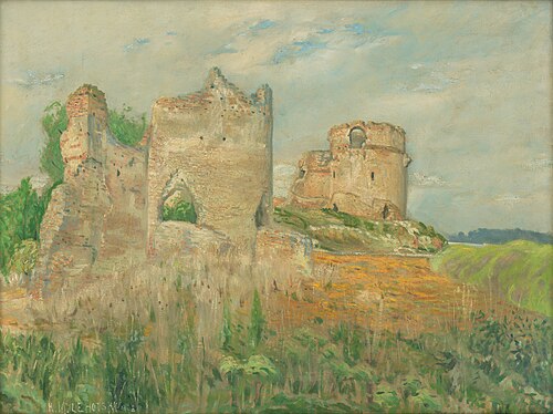 Zrúcaniny hradu Báč, 1902, Karol Miloslav Lehotský
