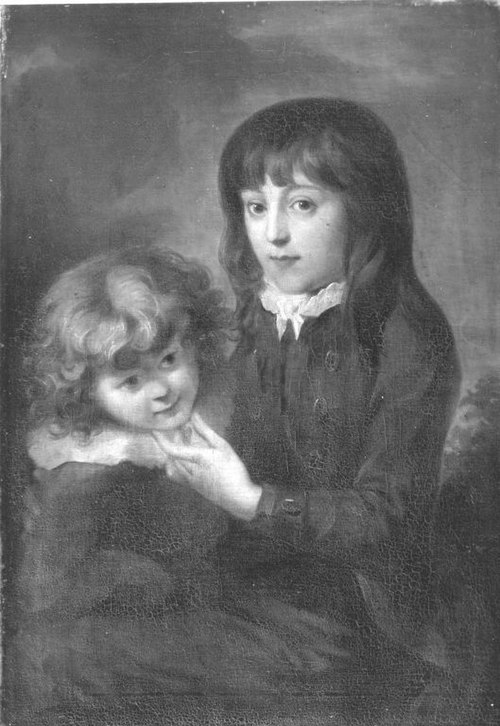 Doppelbildnis der Söhne des Künstlers, , Johann Peter von Langer