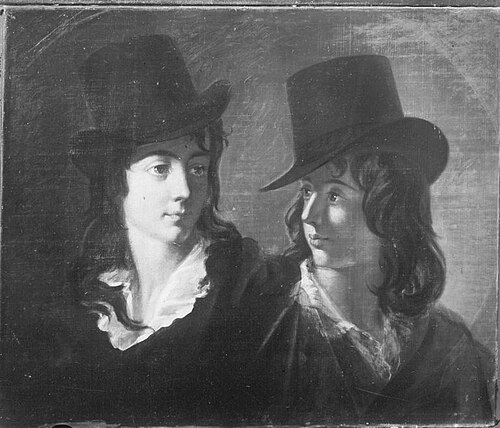 Zwei Söhne des spanischen Gesandten Nunez, 1798, Johann Peter von Langer