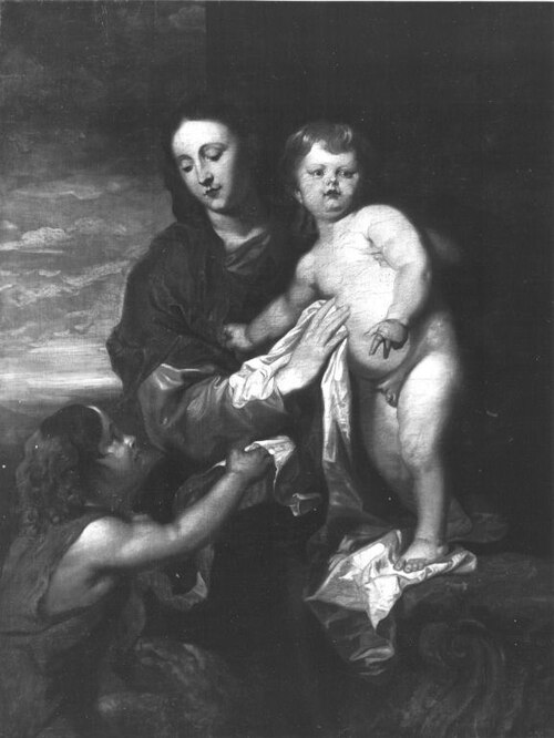 Madonna mit Kind und Johannesknaben (nach van Dyck), 1788, Johann Peter von Langer