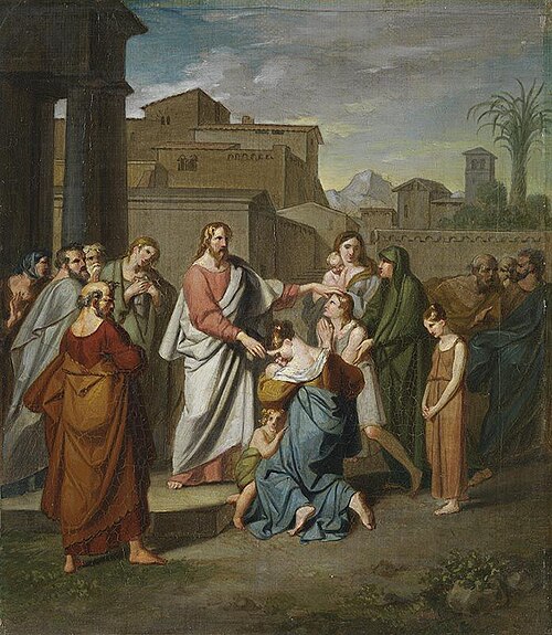 Christus, die Kinder segnend, 1808, Johann Peter von Langer