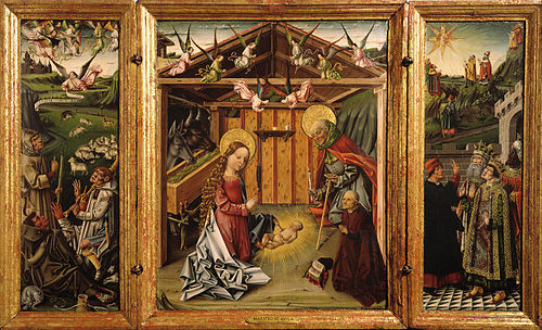 Triptych of the Nativity, , Maître d'Avila