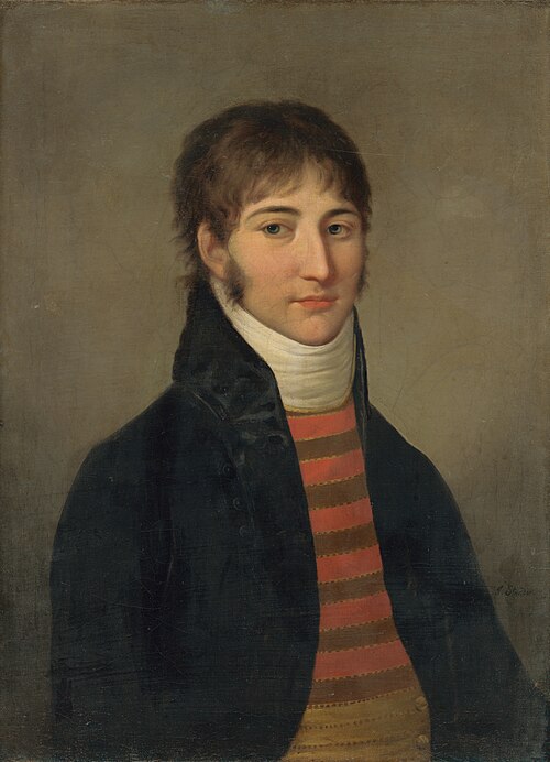 Portrait of Young Man in a White Cravat, 1800, Johann Jakob Stunder