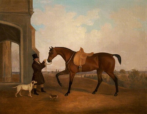 A Horse and Groom outside a Porch, 1791, John Boultbee