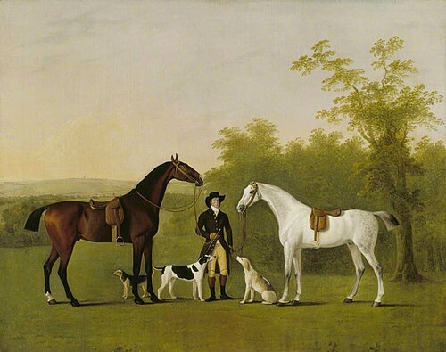 Two Hunters: 'Prophet' and 'Surprise', 1782, John Boultbee