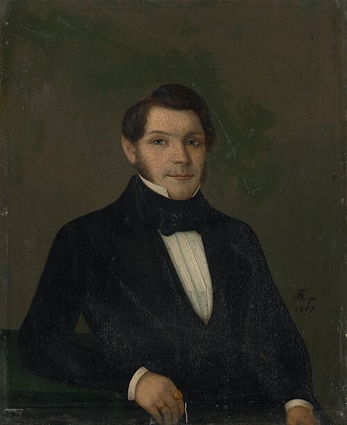 Portrait d'homme, 1847, Karol Tibély
