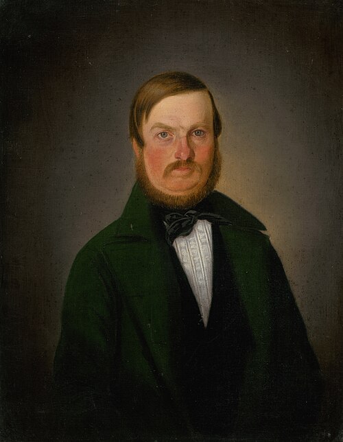 Portrait of Sigismund Tibély, 1849, Karol Tibély