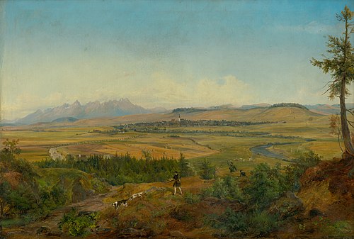 Pohľad na Spišskú Novú Ves, 1861, Karol Tibély