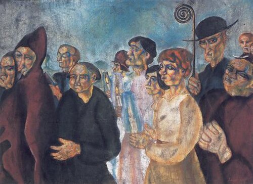 Procesí panen, 1927, Konštantín Bauer