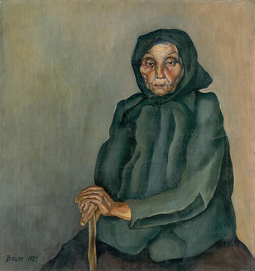Old Age, 1927, Konštantín Bauer