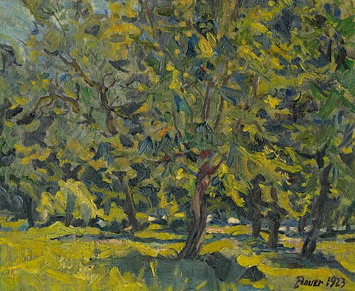 V parku, 1923, Konštantín Bauer