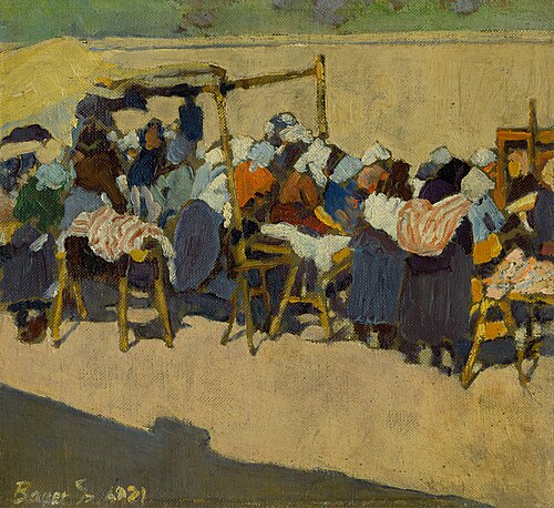 Na trhu, 1921, Konštantín Bauer