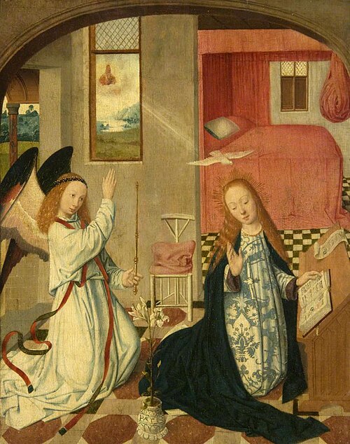 The Annunciation, 1487, Maïtre du diptyque de Brunswic