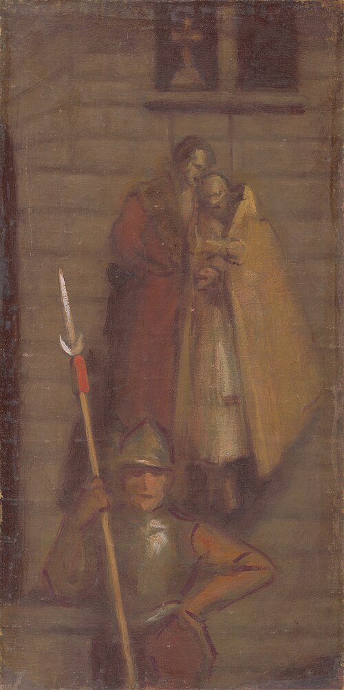 Sketch of Historical Composition I., 1900, Milan Thomka Mitrovský