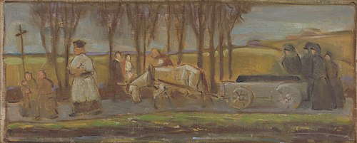 Funeral, 1910, Milan Thomka Mitrovský