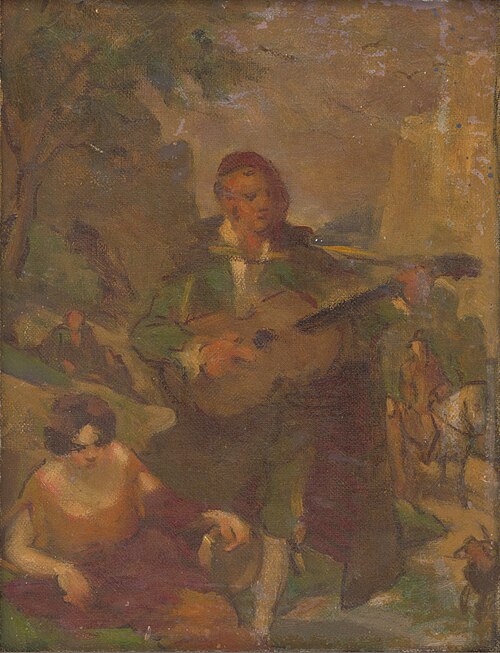 Guitarist, 1910, Milan Thomka Mitrovský