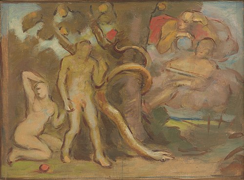 Temptation 'Adam and Eve', 1900, Milan Thomka Mitrovský