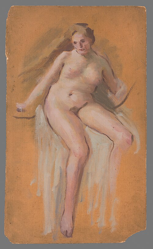 Study for the Painting 'Lady Godiva', 1895, Milan Thomka Mitrovský