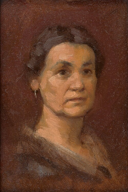 Portrait of Mrs. Šrobárová, 1900, Milan Thomka Mitrovský