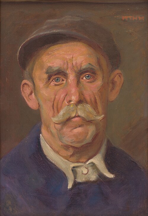 Portrait of a Worker, 1915, Milan Thomka Mitrovský