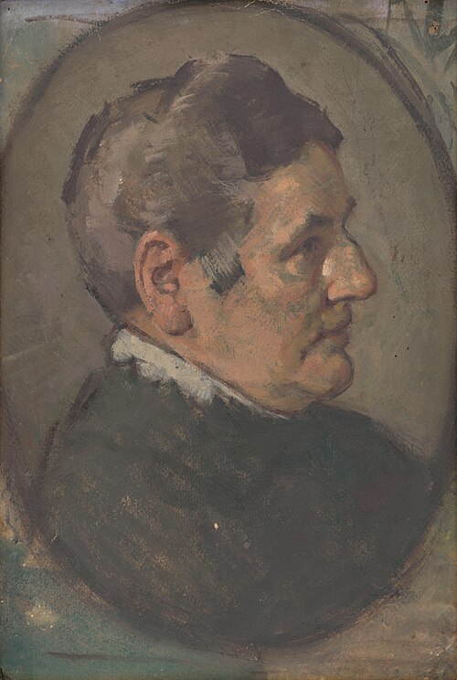 Portrait Study - Oval, 1900, Milan Thomka Mitrovský