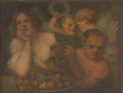 Bakchanálie, 1901, Milan Thomka Mitrovský