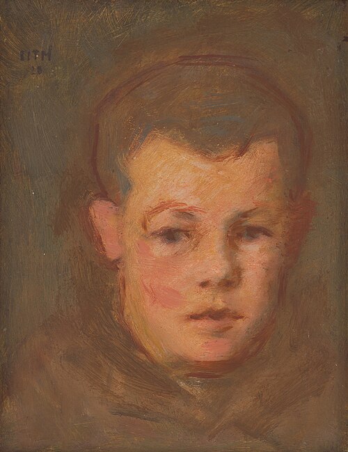 Hlava chlapca, 1928, Milan Thomka Mitrovský