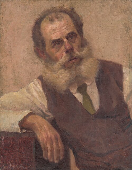 Muž s bradou, 1915, Štefan Polkoráb