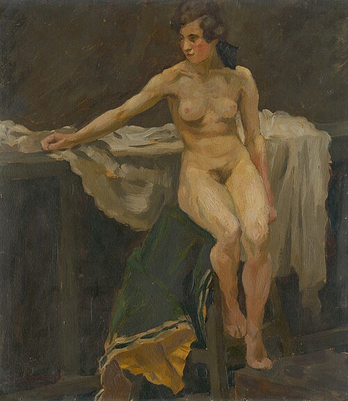 Štúdia ženského aktu, 1911, Štefan Polkoráb