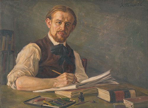 J. Alexy ako študent pražskej akadémie, 1921, Štefan Polkoráb