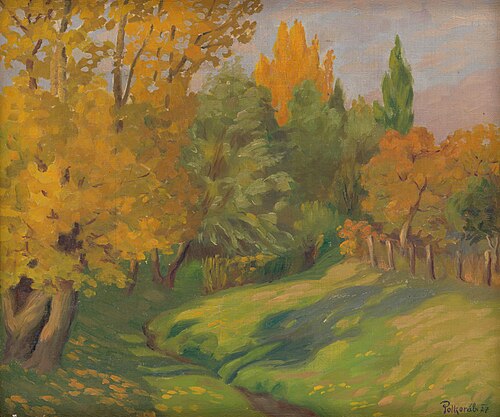 Jesenná krajina, 1927, Štefan Polkoráb
