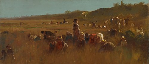 Cranberry Pickers, Nantucket, 1879, Jonathan Eastman Johnson