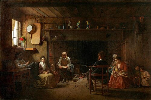 Sunday Morning, 1866, Jonathan Eastman Johnson