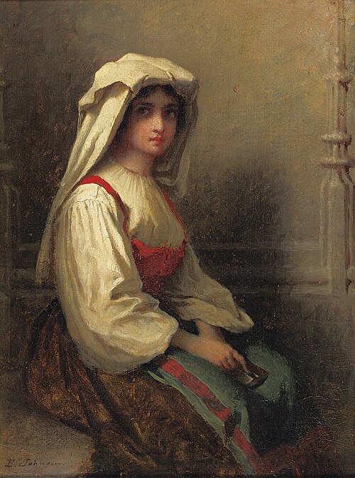 Italian Peasant Girl, 1851, Jonathan Eastman Johnson
