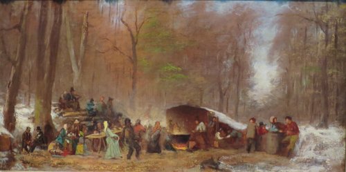 Sugaring Off, 1865, Jonathan Eastman Johnson