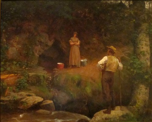 The Early Lovers, 1870, Jonathan Eastman Johnson