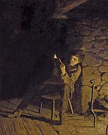 Boyhood of Lincoln, 1867, Jonathan Eastman Johnson