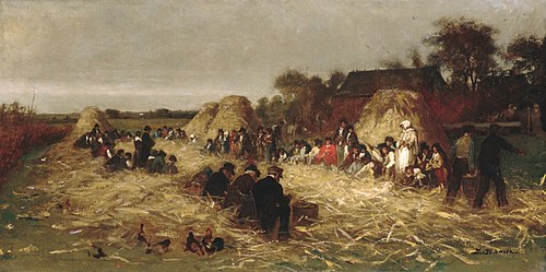Corn Husking at Nantucket, 1875, Jonathan Eastman Johnson