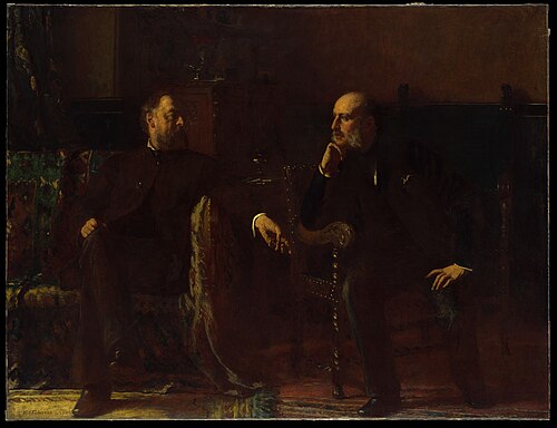 The Funding Bill, 1881, Jonathan Eastman Johnson