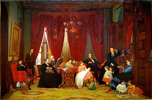The Hatch Family, 1870, Jonathan Eastman Johnson